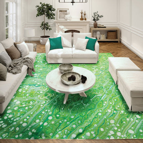 Dalyn Kikiamo KK5 Lime-In Rug shown in a room