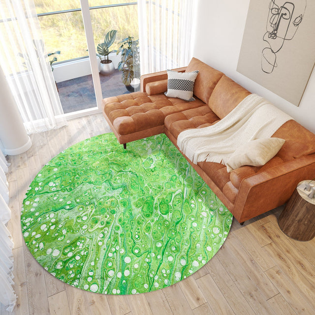 Dalyn Kikiamo KK5 Lime-In Rug shown in a room