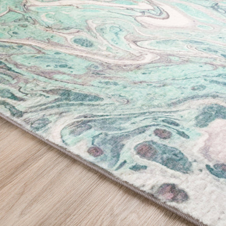 Dalyn Kikiamo KK9 Seaside Rug finished edge detail