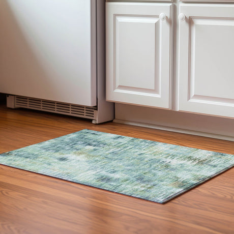 Dalyn Kochi KC1 Teal Rug shown in a room