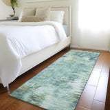 Dalyn Kochi KC1 Teal Rug shown in a room