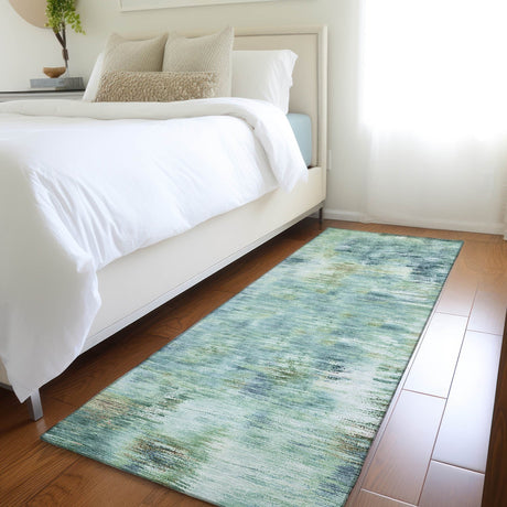 Dalyn Kochi KC1 Teal Rug shown in a room