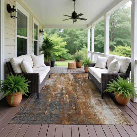 Dalyn Kochi KC10 Rust Rug outdoor lifestyle image