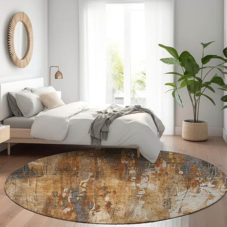 Dalyn Kochi KC10 Rust Rug shown in a room