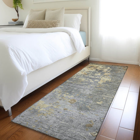 Dalyn Kochi KC11 Pewter Rug shown in a room