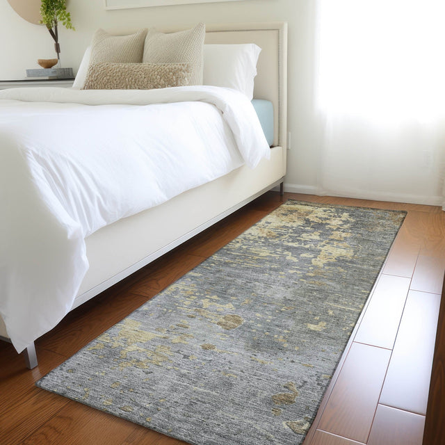 Dalyn Kochi KC11 Pewter Rug shown in a room
