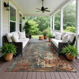 Dalyn Kochi KC11 Teal Rug outdoor lifestyle image