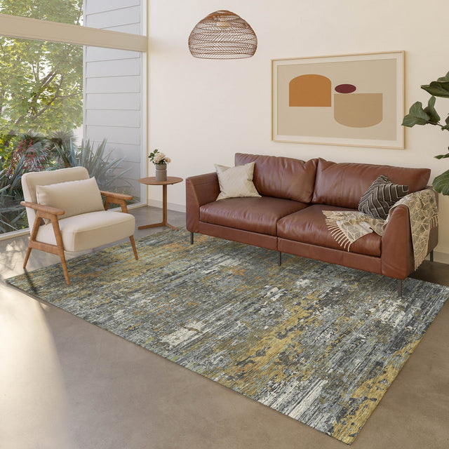 Dalyn Kochi KC12 Gray Rug shown in a room