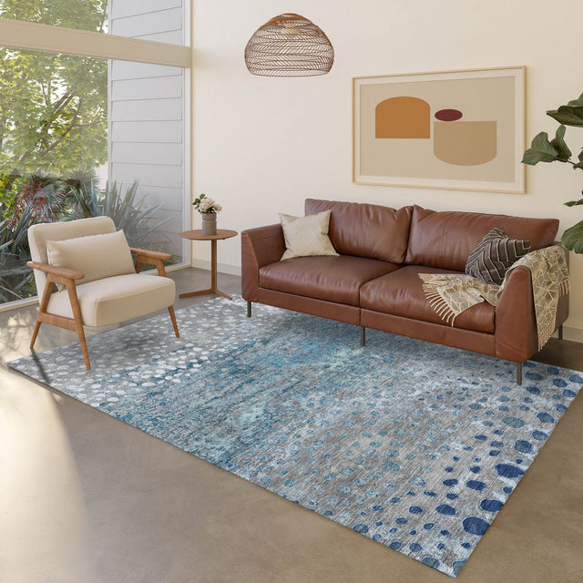 Dalyn Kochi KC13 Gray Rug shown in a room