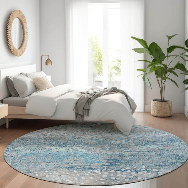 Dalyn Kochi KC13 Gray Rug shown in a room