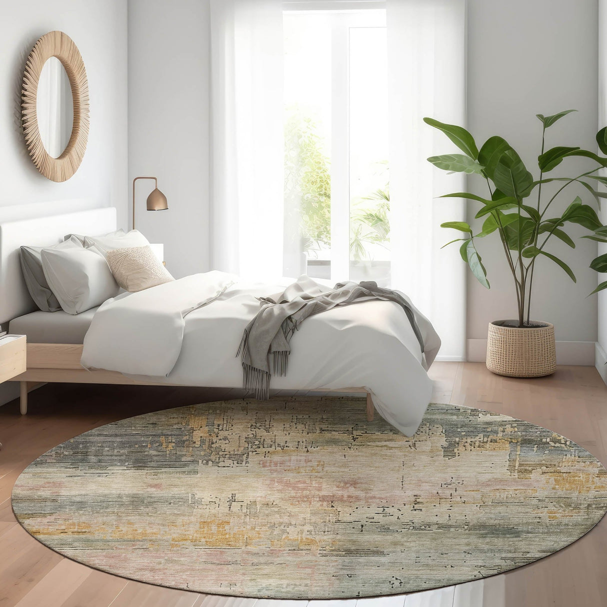 Dalyn Kochi KC15 Granite Rug shown in a room
