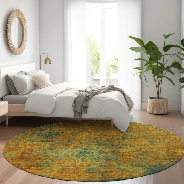Dalyn Kochi KC2 Copper Rug shown in a room