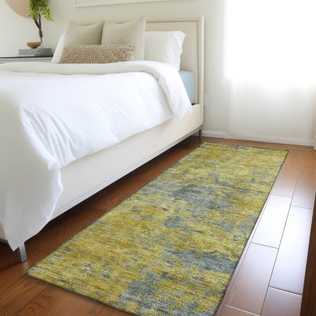 Dalyn Kochi KC2 Gold Rug shown in a room