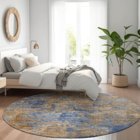 Dalyn Kochi KC2 Navy Rug shown in a room