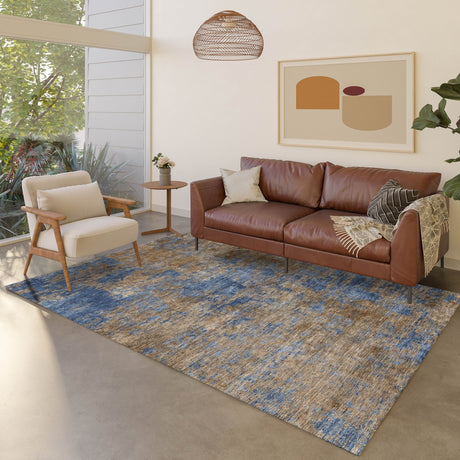 Dalyn Kochi KC2 Navy Rug shown in a room