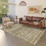 Dalyn Kochi KC3 Mocha Rug shown in a room