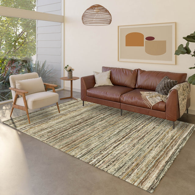Dalyn Kochi KC3 Mocha Rug shown in a room