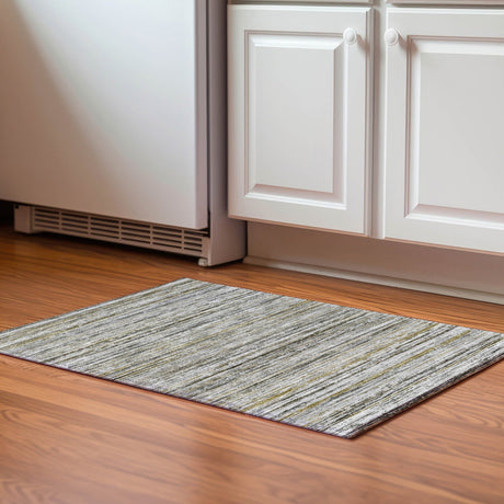 Dalyn Kochi KC3 Pewter Rug shown in a room