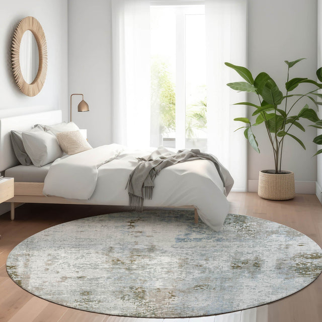 Dalyn Kochi KC4 Mocha Rug shown in a room