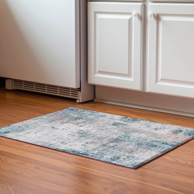 Dalyn Kochi KC4 Teal Rug shown in a room