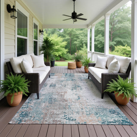 Dalyn Kochi KC4 Teal Rug outdoor lifestyle image