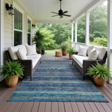 Dalyn Kochi KC5 Blue Rug outdoor lifestyle image