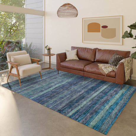 Dalyn Kochi KC5 Blue Rug shown in a room