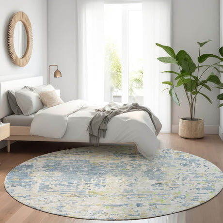 Dalyn Kochi KC6 Blue Rug shown in a room