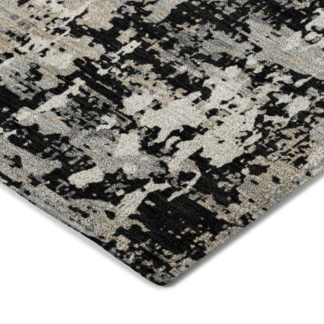 Dalyn Kochi KC7 Black Rug corner detail