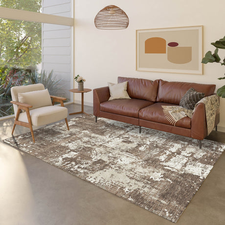 Dalyn Kochi KC7 Brown Rug shown in a room