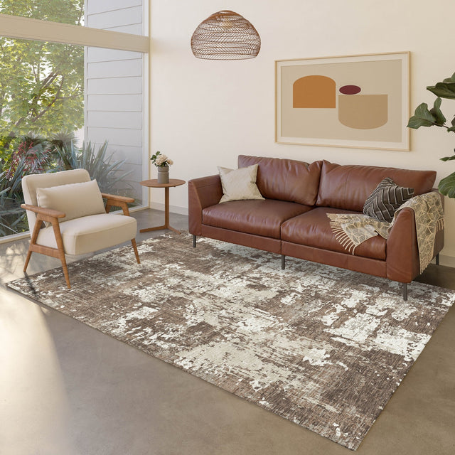 Dalyn Kochi KC7 Brown Rug shown in a room