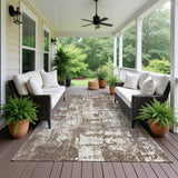 Dalyn Kochi KC7 Brown Rug outdoor lifestyle image