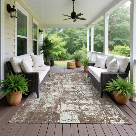 Dalyn Kochi KC7 Brown Rug outdoor lifestyle image