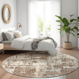 Dalyn Kochi KC7 Brown Rug shown in a room