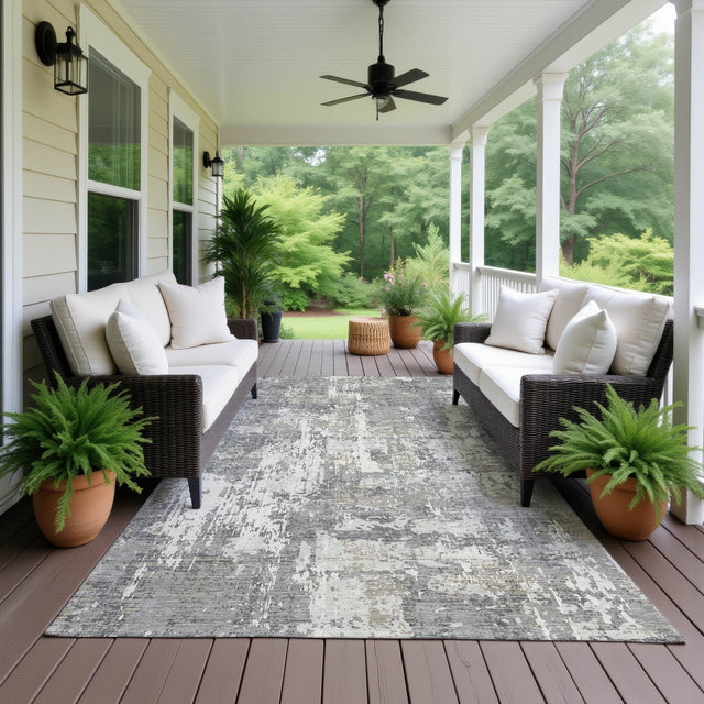 Dalyn Kochi KC7 Gray Rug outdoor lifestyle image