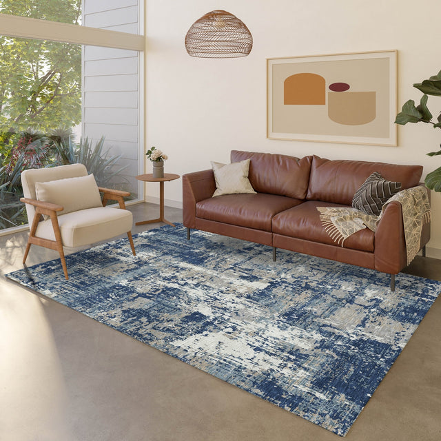 Dalyn Kochi KC7 Navy Rug shown in a room