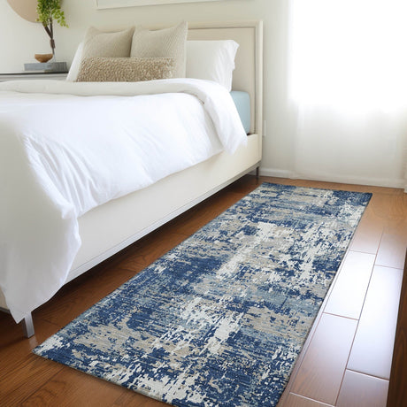 Dalyn Kochi KC7 Navy Rug shown in a room