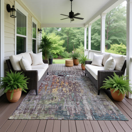 Dalyn Kochi KC8 Plum Rug outdoor lifestyle image