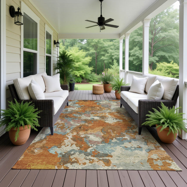 Dalyn Kochi KC9 Copper Rug outdoor lifestyle image