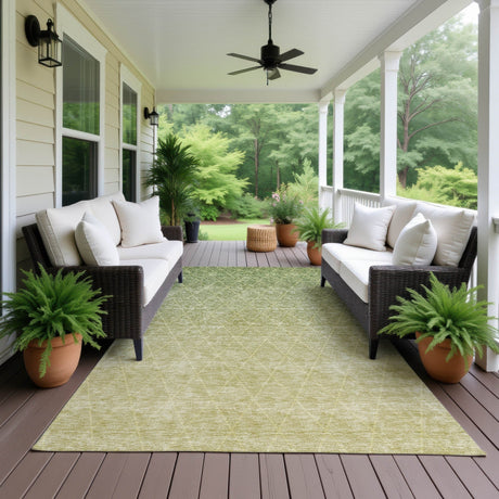 Dalyn Lazio LZ2 Aloe Rug outdoor lifestyle image