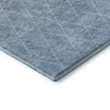 Dalyn Lazio LZ2 Blue Rug corner detail