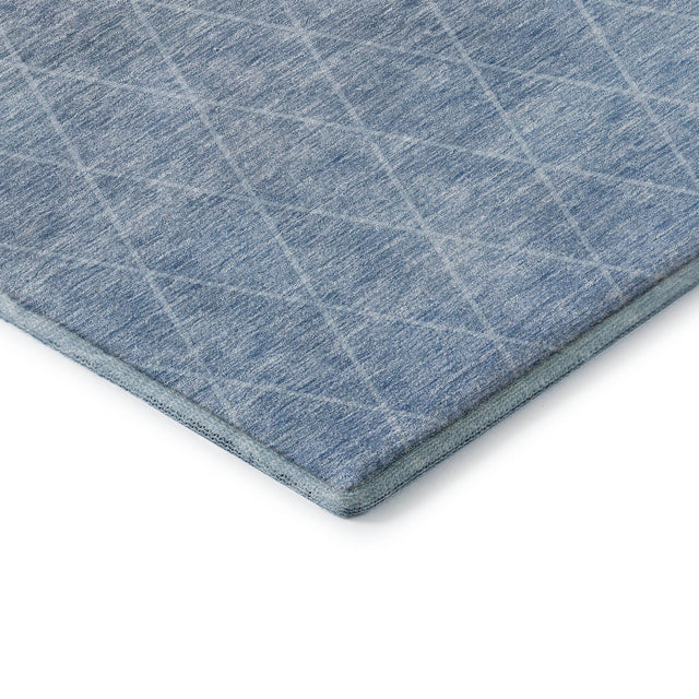 Dalyn Lazio LZ2 Blue Rug corner detail