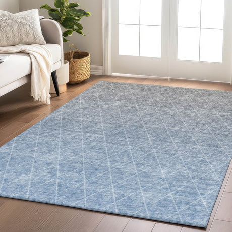 Dalyn Lazio LZ2 Blue Rug shown in a room