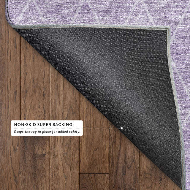 Dalyn Lazio LZ2 Lavender Rug backing detail