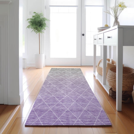 Dalyn Lazio LZ2 Lavender Rug shown in a room