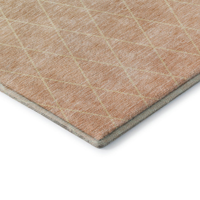 Dalyn Lazio LZ2 Salmon Rug corner detail