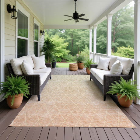 Dalyn Lazio LZ2 Salmon Rug outdoor lifestyle image