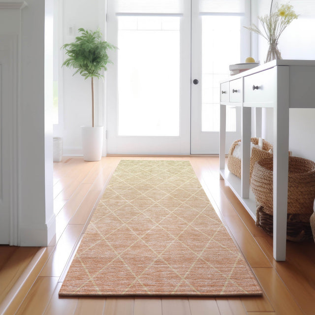 Dalyn Lazio LZ2 Salmon Rug shown in a room