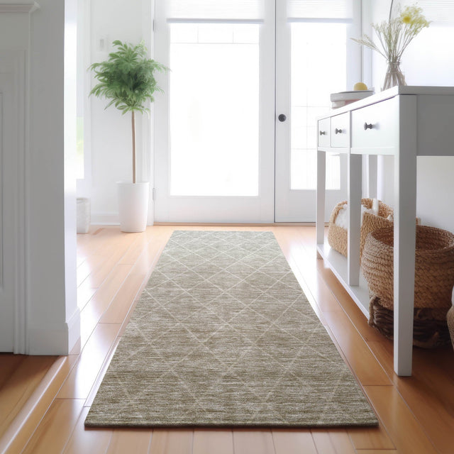 Dalyn Lazio LZ2 Taupe Rug shown in a room