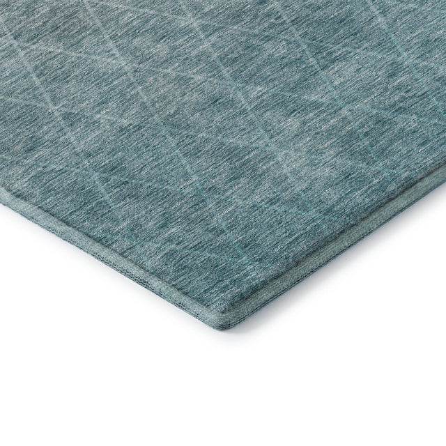 Dalyn Lazio LZ2 Teal Rug corner detail